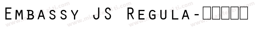 Embassy JS Regula字体转换